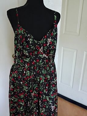 Torrid Silk Cherry Sundress.